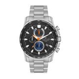 Nacar Safir Cam Spor Gümüş - Siyah Erkek Kol Saati Nc08-290023-Abm