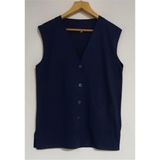 Nacar Store Anne Yazlık Penye Cepli Yelek - M - Lacivert