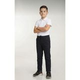 Nacar Store Çocuk Rıbana Bel Siyah Canvas Okul Pantolonu (Okula Dönüş) - 7 Yaş