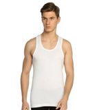Nacar Store Erkek Beyaz Pamuklu Likralı Klasik Atlet 6'lı Paket Kolsuz Esnek Kumaş ile Rahat Kullanım - 2XL