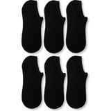 Nacar Store Erkek Siyah Bambu Görünmez Spor Ayakkabı Çorabı 6'lı - Standart