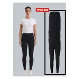NACAR STORE Kadın 10'Lu Set Elastan Likralı Penye Tayt