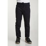 Nacar Store Lacivert Lastikli Ribana Bel Kanvas Okul Pantolonu Slim Fit Erkek Çocuk İçin Düz Desenli Rahat Kullanım - 10 Yaş