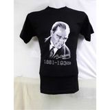 Nacar Store Unısex Beyaz Mustafa Kemal Atatürk Imzalı Çocuk Tişört - 7 Yaş
