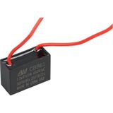 Nacario 1.5 Mf 450 V Siyah Kablolu Kare Tip Kutupsuz Kondansatör