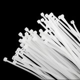 Nacario 100 Adet 2,5 x 200 mm Cırt Kelepçe 20 cm Plastik Beyaz Renk Zip Kablo Bağı Çok Amaçlı Bağlama