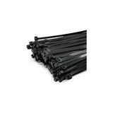 Nacario 100 Adet Cırt Kelepçe 3,6X370 mm Plastik Siyah Renk Zip Kablo Bağı Çok Amaçlı Bağlama Uzun