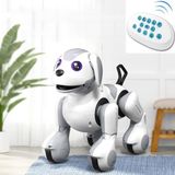 Nacario 15 Fonksiyonlu Şarjlı Uzaktan Kumandalı ve El Sensörlü 22 cm Akıllı Robot Köpek Sesli Işıklı Programlama Dans Havlama ve Elle Kontrol