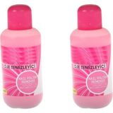 Nacario 2 Adet Aseton 100 ML+100 ml Pembe Oje Temizleyici