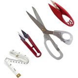 Nacario 20 cm Plastik Saplı Kumaş Kesim Iplik Temizleme Makası Set