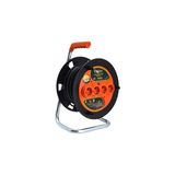 Nacario 20 Metre Makaralı Uzatma Kablosu 3x2.5mm Ttr – 4 Prizli, IP20, Güç Göstergeli, Dayanıklı Dış Mekan ve Iç Mekan Kullanımı Için Seyyar Elektrik Kablosu Bylion