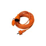 Nacario 20 Metre Seyyar Uzatma Kablosu – 3x1.5mm² Kablo, IP44 Koruma, Turuncu Renk, Fransız Tipi Fiş, 250V/16A, Dış Mekan Uyumlu Bylion