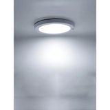 Nacario 20W Gece Gündüz Sensörlü Sıva Üstü Tavan Armatür Cata Bologna Slim Kasa Panel LED Armatür 2100 Lm (Beyaz Işık)
