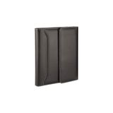 Nacario 2k 4513 Ajanda Tarihsiz Kareli 17 x 24 cm Ajanda/defter Hesap Makineli Suni Deri Organizer, Siyah