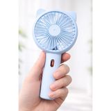 Nacario 3 Modlu Şarjlı El Fanı 3 Kademe Seyahat Masaüstü Vantilatör Taşınabilir Mini Fan F136 (Mavi)