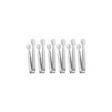 Nacario 304 Çelik 6 Adet Mini Silver 11 Cm. Buz ve Şeker Maşası CIN624BY-6
