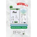 Nacario 32'li Bio Natural Uzun Günlük Ped ve Ultra Hassas Gece 18'li X3 Rosie Hediye