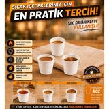 Nacario 4 Oz Karton Bardak 500 Adet Maycup Beyaz Desenli (Espresso-Türk Kahvesi)