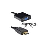Nacario 4488 Hdmı To VGA Ses Destekli Monitör Dönüştürücü Kablo Çevirici Adaptör