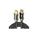 Nacario 4K HDMI Kablosu (10 Metre) - Yüksek Hızlı Görüntü ve Ses Iletimi - UHD Görüntü Aktarımı - Örgülü Kablo ve Metal Başlıklı - Tv, Monitör, Ps, Xbox, Projektör Uyumlu