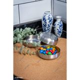 Nacario 4'lü 304 Kalite Paslanmaz Çelik 8,5 cm | Mini Çerezlik | Sosluk | Lokumluk | Sunum Kase Setii