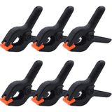 Nacario 6 Adet Yaylı Kıskaç, 10,5 Cm, Plastik Sıkıştırma Kelepçesi, Tutkal Mengenesi, Yay Kelepçesi, Kendin Yap Aleti, Hızlı Germe Kelepçesi, Muslin Ahşap Işleme, Fotoğraf Stüdyosu, Sanat, El Işi Için