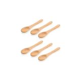 Nacario 6'lı Bambu Ölçü ve Baharat Kaşığı Seti, Çok Renkli, 17 cm