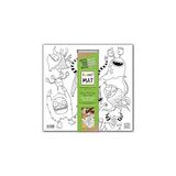 Nacario Akademi Çocuk Funny Mat White 40X40CM - Sevimli Canavarlar - Çok Renkli