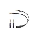 Nacario Alfais 4457 Kulaklık Mikrofon Çevirici Ayırıcı Dönüştürücü Çoklayıcı Adaptör
