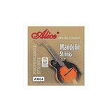 Nacario Alice 4 Telli Mandolin Teli, 010–034 Bakır Alaşımlı Sargı Pas Önleyici Kaplamalı Uzatılmış Ip Ömrü