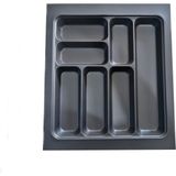 Nacario Almıtal 44X49 Cm. 7 Gözlü Antrasit Çekmece Içi Kaşıklık 40 * 40 Cm'e Kadar Kesebilirsiniz