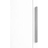 Nacario Anzer Çizgili (Füme) Modern Çekmece Dolap Gardırop Kulp 512 mm Metal Dayanıklı Siyah Uzun Kulp