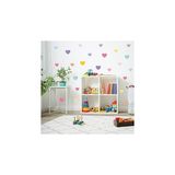 Nacario Aputue Çocuk Duvar Çıkartmaları, 8 Sayfa Renkli Pvc Dıy, Ev Dekorasyonu Kalp Desenli, Kreş Bebek Odası Anaokulu Için Çıkarılabilir Kendinden Yapışkanlı Eğitici Eğlenceli Sticker Seti