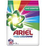 Nacario Ariel Dağ Esintisi Renklilere Özel 3 kg Hızlı Çözünme Toz Çamaşır Deterjanı