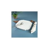 Nacario Aryıldız Lunar Kare Servis Tabağı Modern Tasarım Renkli 27 cm