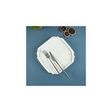 Nacario Aryıldız Lunar Kare Servis Tabağı Renkli Desenli 22 cm
