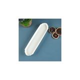 Nacario Aryıldız Lunar Kare Zeytin Servis Tabağı Beyaz Seramik 25 cm