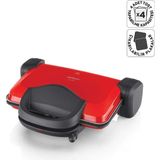 Nacario Arzum AR2007 Sultane 1800W 4 Dilim Kapasiteli Izgara ve Tost Makinesi, 180 Derece Açılır Gövde, Kırmızı