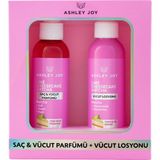 Nacario Ashley Joy Lime Cheesecake Matcha Saç ve Vücut Parfümü, Niacinamide Içeren Vücut Losyonu, Nemlendirici Bakım Seti