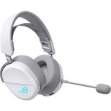 Nacario Asus Rog Pelta White Kablosuz Rgb Oyun Kulaklığı (Rog Speednova, Bluetooth, 2,4 Ghz, Usb-C, 50 mm Rog Titanyum Membran Sürücüler, 10 mm Süper Geniş Bantlı Boom Mikrofon, 309 G Hafif, Aura Sync Rgb)