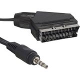 Nacario Av Kablo Scart Kablo 3.5 Mm Stereo 1.2 Metre Kısa Jack