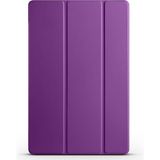 Nacario Babilden Samsung Tablet ile Uyumlu Tablet Kılıfı Smart Cover Uyku Modlu Standlı Arkası Sert Şeffaf Kapak (Mor, Galaxy Tab S9 / Tab S9 Fe 11 Inch)