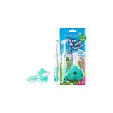 Nacario Baby Sonic Brush-Baby Ilk Diş Fırçası ve Diş Kaşıyıcı Set, Bebeğinizin Ilk Ağız Bakım Seti