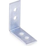 Nacario BADEM10 Mobilya Dolap Köşe Bağlantı Sabitleme L Demir Gönye 35X35X15 mm (25 Adet)