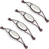 Nacario BADEM10 Seçil Çekmece Dolap Kapak Kulpu Kulbu Antik Metal Kulp 128 mm (4 Adet)