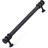 Nacario BADEM10 Sümbül Mobilya Mutfak Dolabı Çekmece Dolap Kulpları Kapak Kulpu Kulbu Siyah 128 mm Metal Kulp