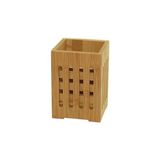 Nacario Bambu Mutfak Organizeri, Kare 10×10 Cm, Pencereli Ahşap Düzenleyici Kutusu