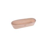 Nacario Bambum Puder Oval Ekmek Mayalama Sepeti, 35 Cm, Doğal Rattan