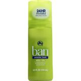 Nacario Ban Invisible Roll On Antiperspirant Deodorant Powder Fresh 3.5 Fl Oz 103 ml