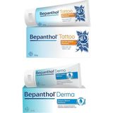 Nacario Bepanthol Tattoo Dövme Bakım Merhemi 50 gr + Bepanthol Derma Onarıcı Bakım Merhemi 50 gr Set